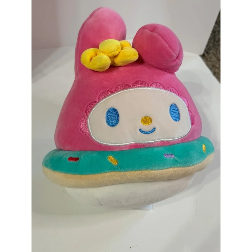 Sanrio My Melody Cupcake Donut Plush Squishy Pink Teal Dessert 8 Inch 2023